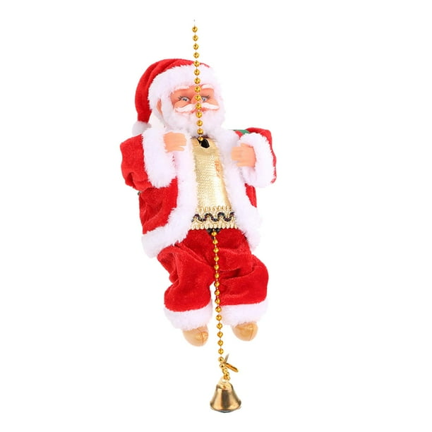 Cuerda de escalada Musical de Papá Noel, adorno de Navidad