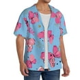 thumbnail image 2 of Kdxio Men'S Hawaiian Shirt For Men Short Sleeve Shirt Girl Butterfly Summer Casual Holiday Beach Button Down T-Shirts, 2 of 5