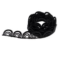 thumbnail image 1 of Abbracc 1 Yard Lace Ribbon For Wedding Bridal Dress Embroidered DIY Sewing Crafts Black, 1 of 9