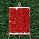thumbnail image 3 of Paneles decorativos de flores artificiales de seda, fondo de flores artificiales yo-rojo, 3 of 7