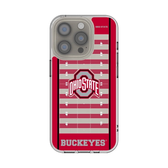 Ohio State Buckeyes iPhone Clear Football Field Design Case