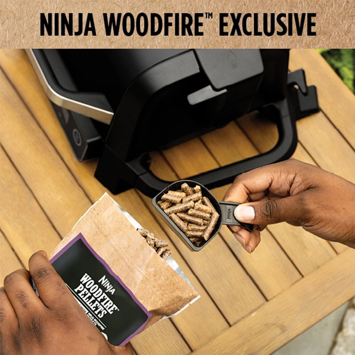 Ninja OG701 Woodfire Outdoor Grill & Smoker, 7-in-1 Master Grill, BBQ  Smoker, & Air Fryer plus Bake, Roast, Dehydrate, & Broil, uses Ninja  Woodfire