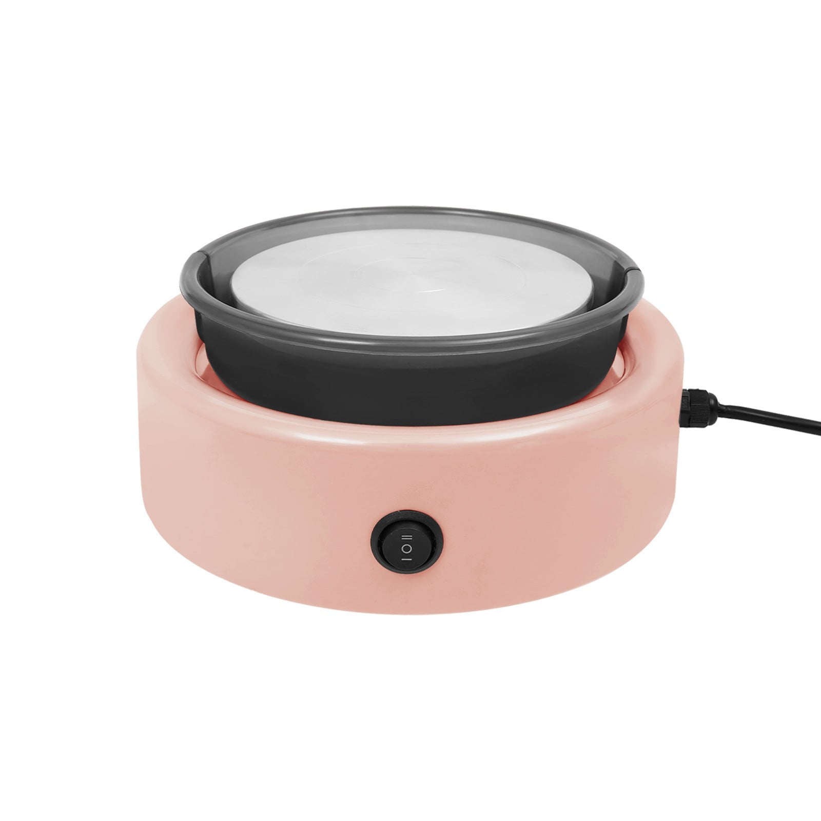 Ceramic Drawing Machine, Adjustable Speed Pottery Wheel with Foot Pedal and Direction Switch, Pink Electric Ceramic Machine for Home Use