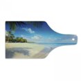 thumbnail image 1 of Fiji Cutting Board, Picturesque of Summer Time Peaceful Setting out in the Open Tropical Vibes, Decorative Tempered Glass Cutting and Serving Board, in 3 Sizes, by Ambesonne, 1 of 2