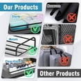 thumbnail image 3 of Under Bed Storage with Wheels, 2 Pack Under Bed Storage Containers, Under Bed Shoe Storage Organizer, Rolling Under Bed Metal Drawer for Clothes, Gray, 3 of 9