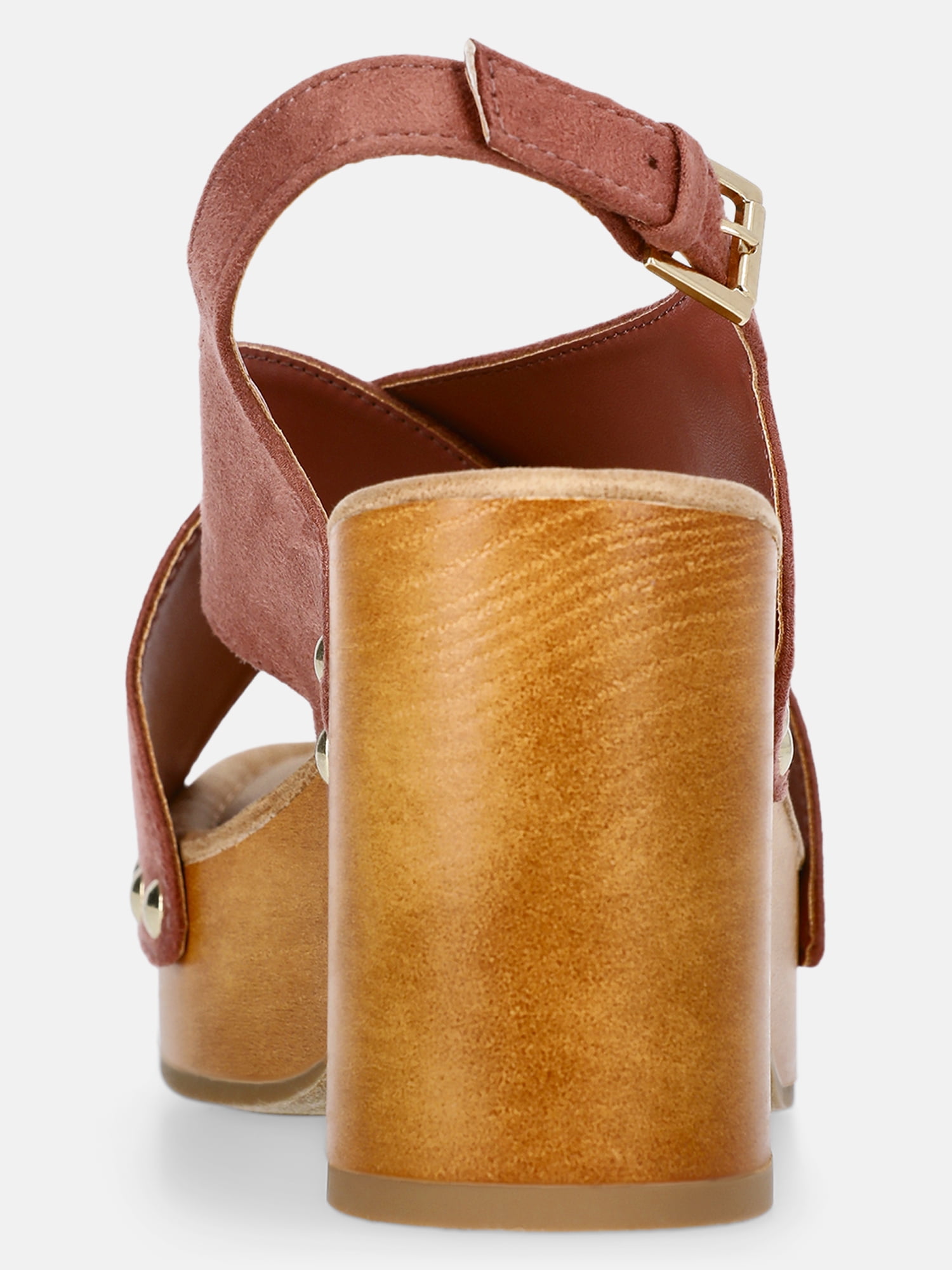 Time and Tru Women's X-Band Heeled Sandals