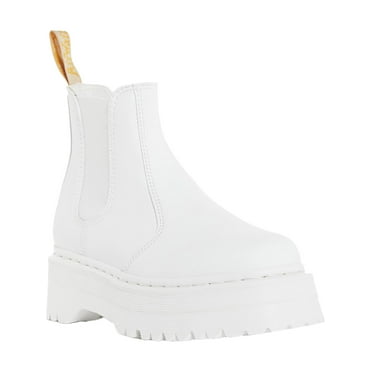Dr. Martens Womens V 2976 Quad Mono Vegan Leather Platform Chelsea Boots