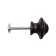 thumbnail image 3 of Renovators Supply Cabinet Knobs 1 1/8 in. Round Black Iron Cabinet Handles w/Screws Kitchen Cabinet Handles Pack of 10, 3 of 8