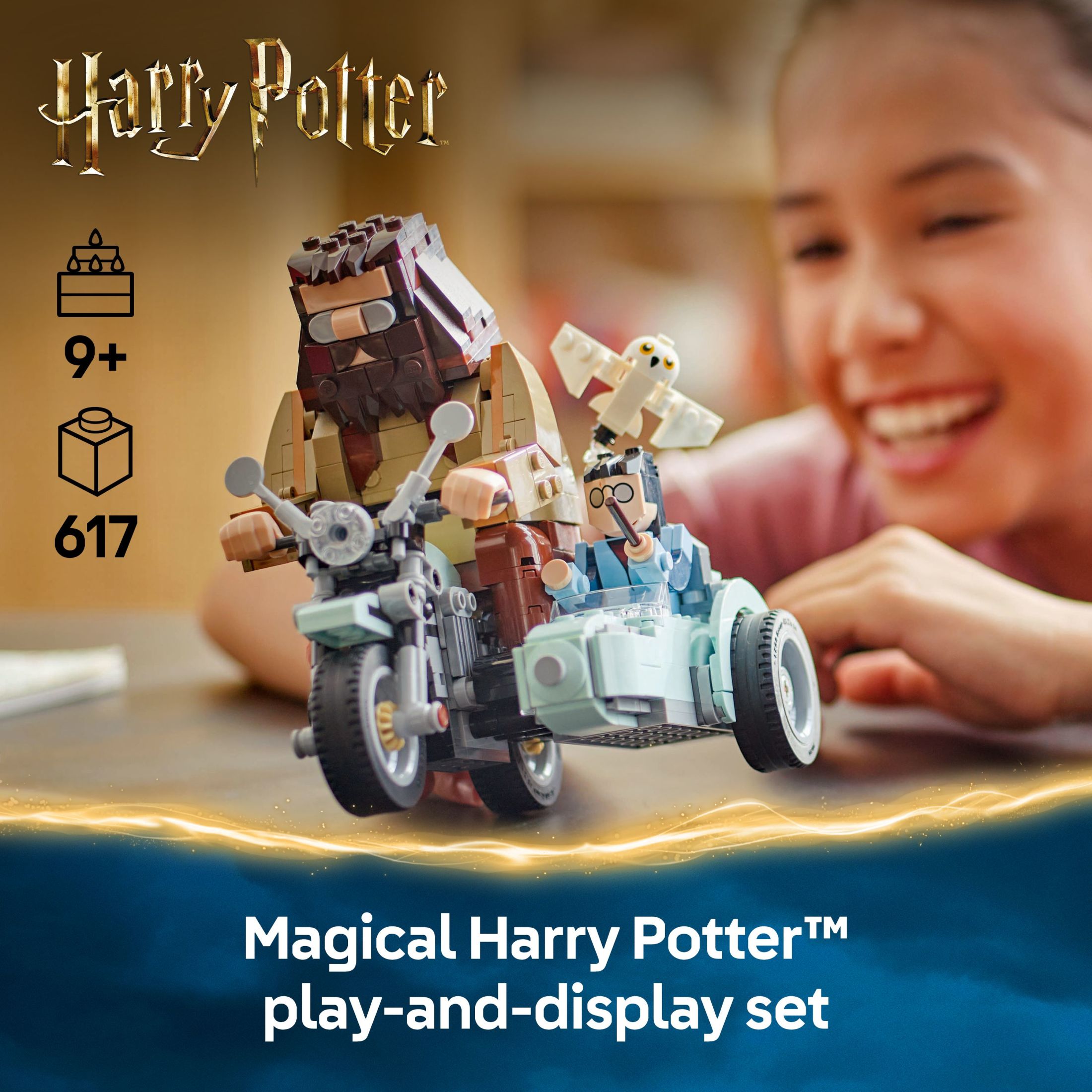 LEGO Harry Potter Juguete de Construcción de la Motocicleta de Hagrid y Harry - Juguete de Moto para Niños y Niñas, Fans de Harry Potter, Mayores de 9 Años - Idea de Regalo de Cumpleaños - 76443 3