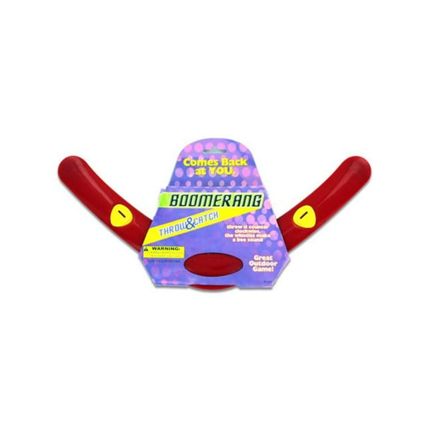 Bulk Buys KL12072 Red Plastic Boomerang Sport Toys Pack of 72