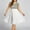 White, variant on Lilgiuy Plus Size Sleeveless Dress for Women O-Neck Solid Zipper Chiffon Sequined Midi Dress for Tea Party Prom