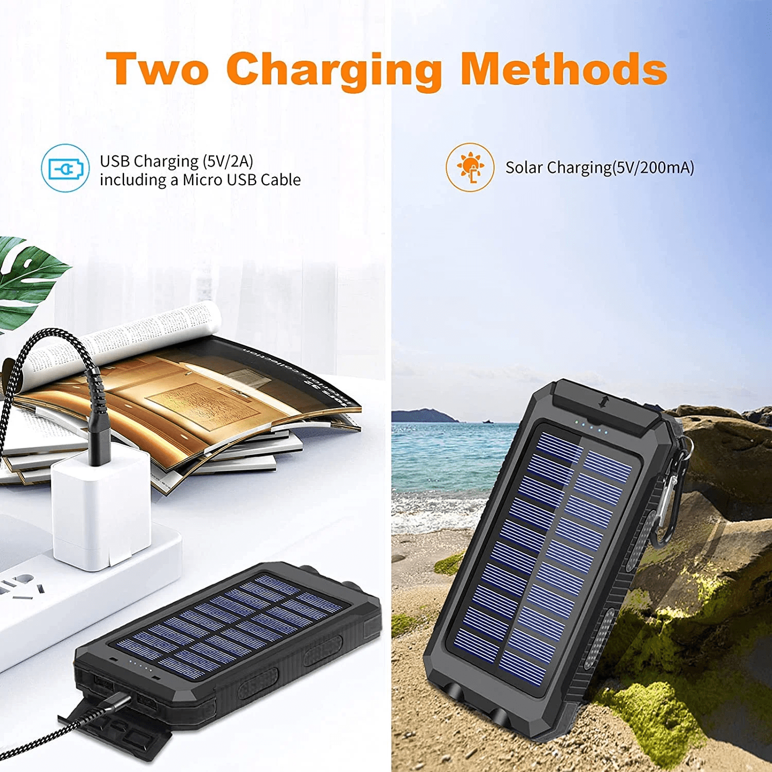 NAUDHENM 20000 mAh Portable Power Pack, New, 1 Count