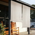 thumbnail image 5 of Aoodor Solar Fabric Outdoor Blinds, 10'W x 8'H, 5% Openness - Superior to HDPE Fabric, 5 of 10