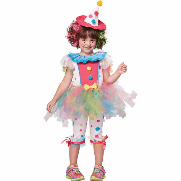 Clown Rainbow Child Halloween Costume - Walmart.com - Walmart.com