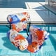 thumbnail image 4 of Flotación Piscina Inflable La Silla Tumbona Flotante para Diversión Del Verano () Naranja, 4 of 9