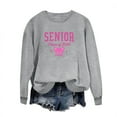 thumbnail image 4 of Uootdi Oversized Long Sleeve Shirt Gift Crewneck Senior Class of 2026 Graduation Sweatshirt for Women Teen Girls Pullover, 4 of 5