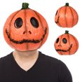 thumbnail image 1 of Máscara Calabaza Aterradora para Halloween Cabeza Terror Accesorios Cosplay Látex, 1 of 9