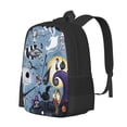 thumbnail image 3 of Jack And Sally Night-Mare Before Christmas Backpack,3d Print Laptop Backpack Lightweight Casual Daypack Bookbag Multi-Function Travel Backpack, 3 of 5