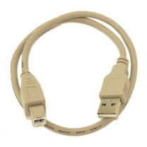 1.5ft USB 2.0 Certified 480Mbps Type A Male to B Male Cable, Beige