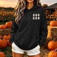 thumbnail image 6 of Hurxie Sweatshirt Hoodies Halloween for Women Graphic Pullover Top Black,XL, 6 of 7