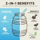 thumbnail image 4 of Paquetes de hidratación 2 en 1 Salud + polvo de electrolitos de inmunidad, horchata - mezcla de bebida Jamaica Agua Fresca, saúco, sin lácteos ni soja, sin OGM, sin gluten, vegano, bajo en calorías, 1, 4 of 5