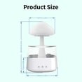thumbnail image 1 of Rain Cloud Humidifier Water Drip with Adjustable LED Lights Remote Control Cool Mist Essential Oil Diffuser 450ml Rain Sounds Air Humidifiers with White Noise for Bedroom Desk Bedside Sleepi, 1 of 7