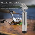 thumbnail image 4 of Boat Fishing Rod Holder Adjustable Fishing Rod Holder Boat Rod Holder Silver, 4 of 7