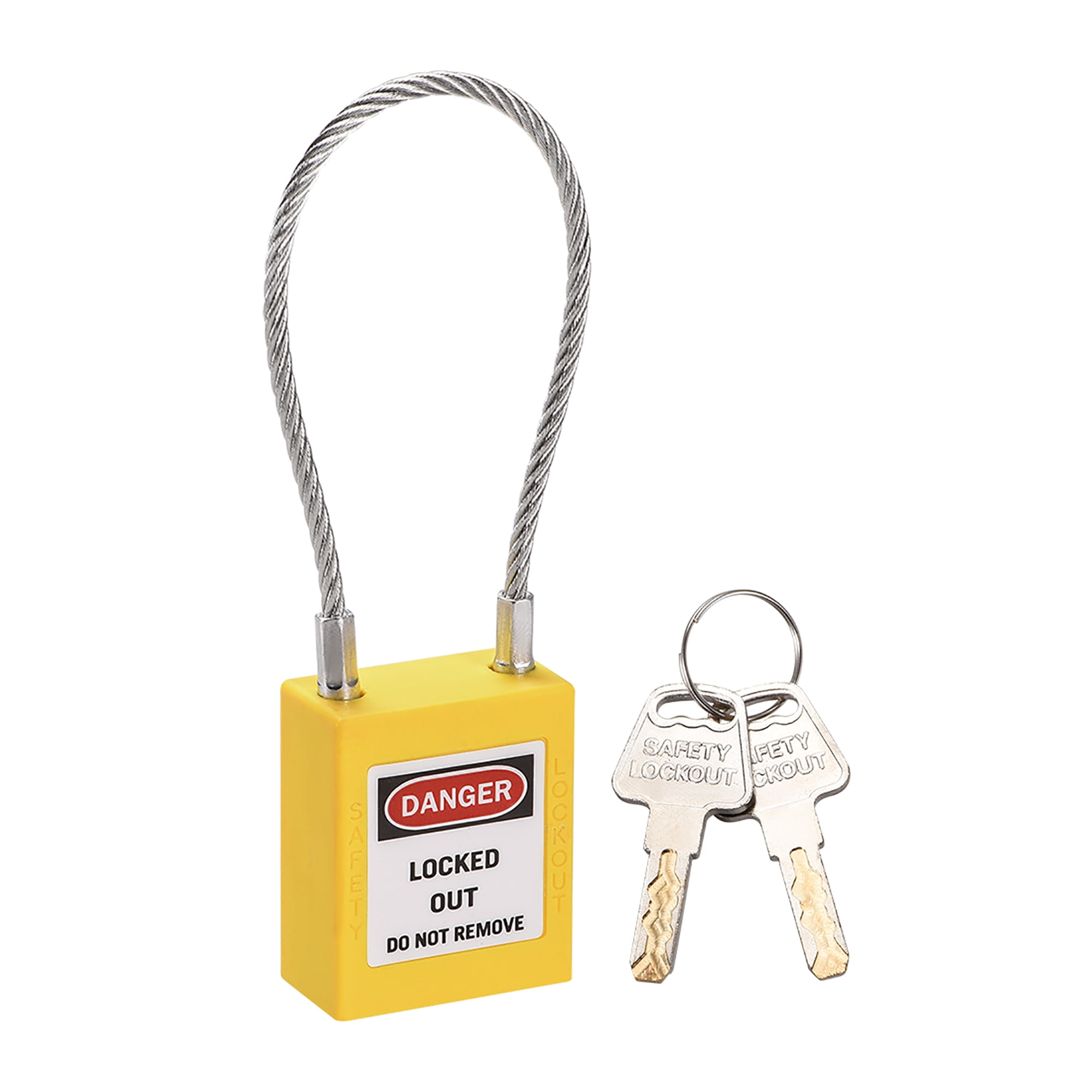 Lockout Tagout Locks, 3.3 Inch Shackle Key Different Safety Padlock