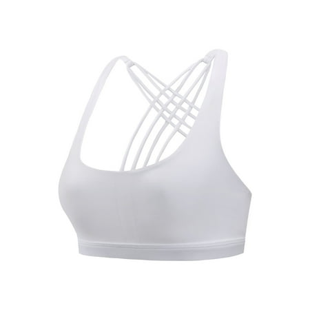 

Deals! Women s Sports Bras Sports Underwear Deals for 2023 Running Casual Underwear Bras White L