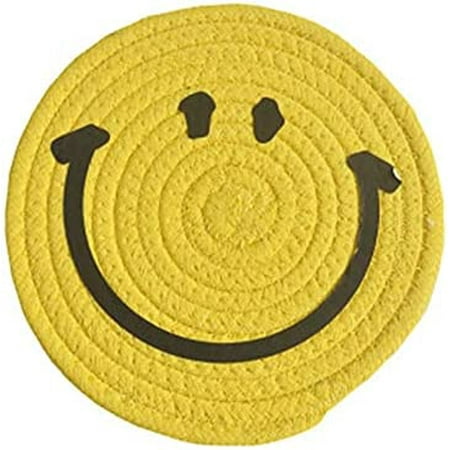

Boluotou Placemats Set of 6. Rattan Woven Coaster Insulation Pad Anti-Scald Tea Coaster. (Green 12CM)