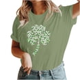 thumbnail image 4 of St. Patrick's Day Sweatshirt for Women Lucky Shamrock Long Sleeve Shirt Ireland Clover Print Pullover Tops, 4 of 5