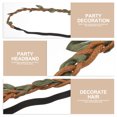 thumbnail image 4 of 10 unidades de diadema tejida, material para hacer coronas y tocados, color marrón, 4 of 7