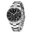 thumbnail image 2 of Reloj para hombre Reloj con pantalla de fecha y hora Reloj de pulsera Estilo deportivo Reloj de cuarzo preciso Reloj de pulsera para hombre, Negro kenally EL003018-03B, 2 of 2