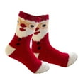 thumbnail image 2 of Christmas Fuzzy Socks Cosy Socks Thick Slipper Socks Fun Sleeping Socks Holiday Xmas Socks for Bed Floor Festive Party Indoor Santa Claus, 2 of 8