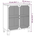 thumbnail image 4 of vidaXL Storage Cabinets 2 pcs Grey 72x36x82 cm Metal and MDF, 4 of 5
