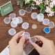 thumbnail image 3 of 5G Reusable PP Plastic Empty Button Box Mini Cream Box Nakeup Box Clear 3.65x3.2x1.6cm, 3 of 9
