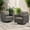 Gray, variant on POCASSY Patio Wicker Rattan Swivel Rocking Outdoor Lounge Accent Chair (Set of 2)
