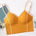 thumbnail image 2 of Kaemgyyd Womens Camisole Trendy Color Block Spaghetti Strap Tank Top Stretchy V Neck Ribbed Padded Cropped Camis, 2 of 3