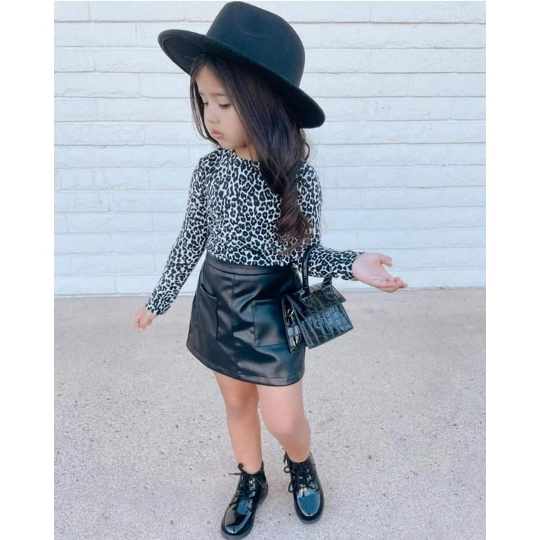 Katie Pocket Mini Skirt - Black Leather - Walmart.com