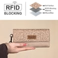 thumbnail image 3 of Cartera Montana West Wrangler de piel vegana color albaricoque para mujer, 3 of 6