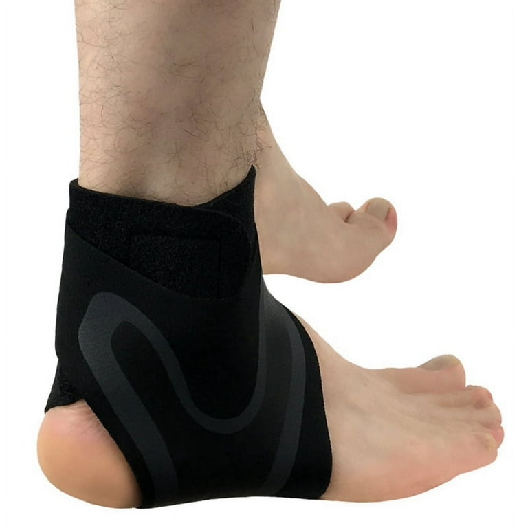 Ankle Brace Compression Sleeve - Support For Sprains, Arthritis, Plantar Fasciitis, Foot Pain Relief (Size S)