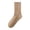 Brown, variant on Solid Color Casual Sweat Absorbing Stockings For Long Legs Comfortable Everyday Wear Coffee One Size