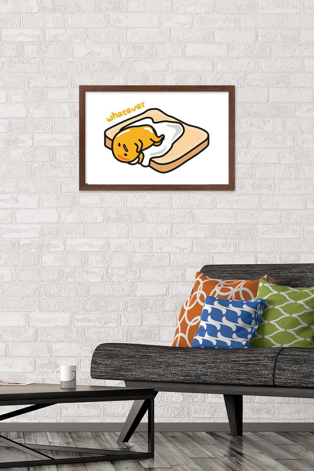 Gudetama - Whatever Wall Poster, 14.725" x 22.375" Framed