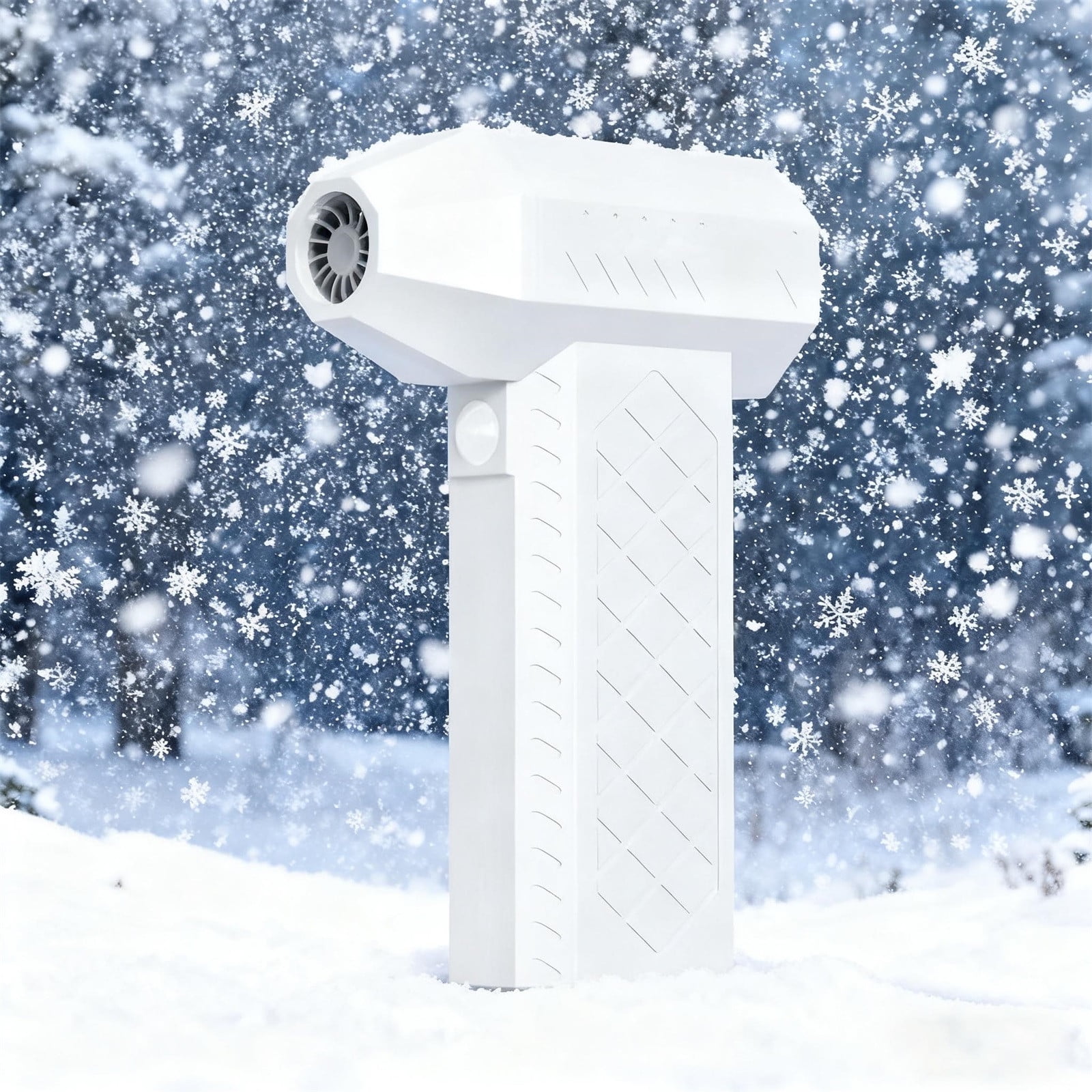 Thermal Snow Blower Portable Air Duster, High Speed Brushless Motor Defroster for Car Windshield Snow Removal, Rechargeable Handheld Blower for Car Home Office Cleaning
