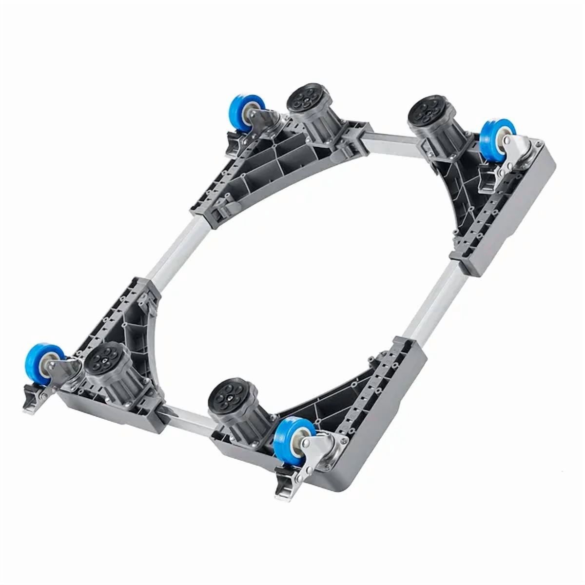 Unbranded Adjustable Appliance Stand with Wheels 4 Locking Swivel Casters for Mini Fridge Washer Dryer