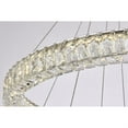 thumbnail image 5 of Monroe 36 inch LED double ring chandelier in chrome, 5 of 5