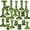 Green, variant on 20 Pcs Glass Crystal Taper Candle Holders Clear Glass Candlestick Holder Fit 0.8 Inch Candles Crystal Decorative Candle Stand Centerpiece Table Wedding Dining Party(Green)