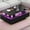 Black, variant on Uforic Modern LED Coffee Table, Center Tables with Storage for Living Room, Black