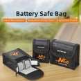 thumbnail image 3 of Li-Po Batería Segura Bolsa para Neo A Prueba de Fuego A Prueba de Explosiones Portátil Bolsa de Almacenamiento para FPV Drone Batería, B, 3 of 10