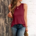 thumbnail image 4 of Byworldtasic Tank Tops for Women Flowy Sleeveless Top Open Back Criss Cross Tank Casual Summer Shirts, 4 of 8